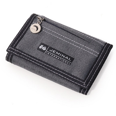 Platnena kratka trostruka muška novčanica za dječake torbica s džepom za novčiće Modna studentska mapa s novcem za slobodno vrijeme