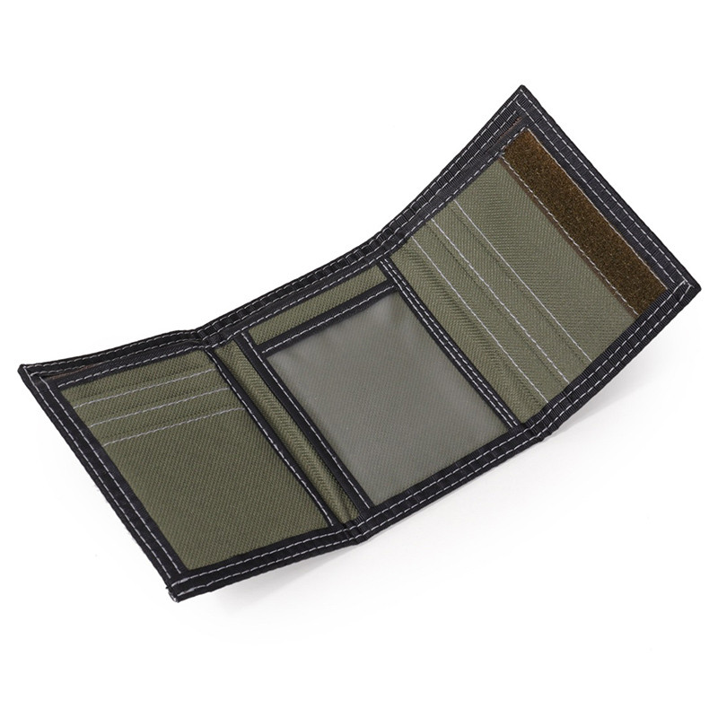 Platnena kratka trostruka muška novčanica za dječake torbica s džepom za novčiće Modna studentska mapa s novcem za slobodno vrijeme