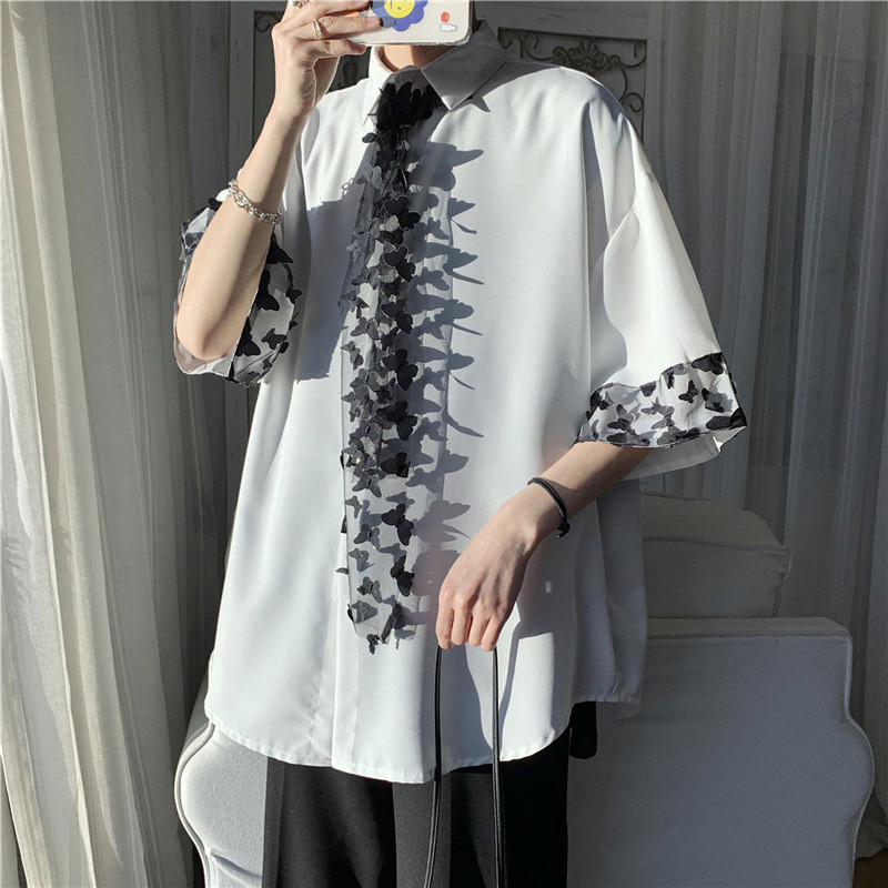 Krekli Vīriešu dizains Jaunums Skaisti ielas apģērbi Modes Dinamisks Harajuku Japāņu koledžas Pāris Apģērbi Sametņi Ikdienišķi apģērbi