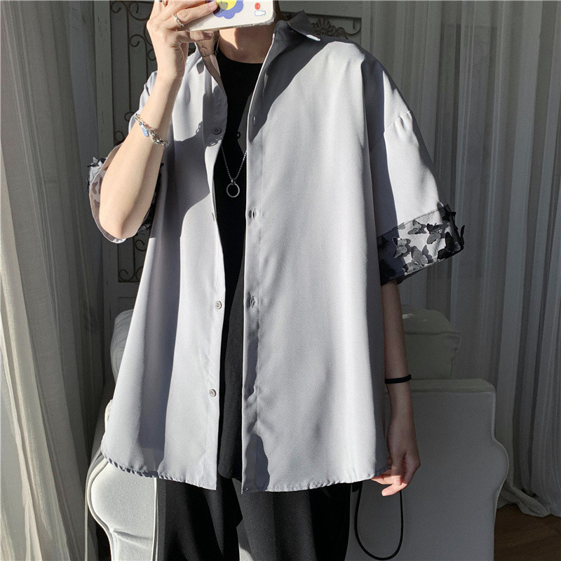 Krekli Vīriešu dizains Jaunums Skaisti ielas apģērbi Modes Dinamisks Harajuku Japāņu koledžas Pāris Apģērbi Sametņi Ikdienišķi apģērbi