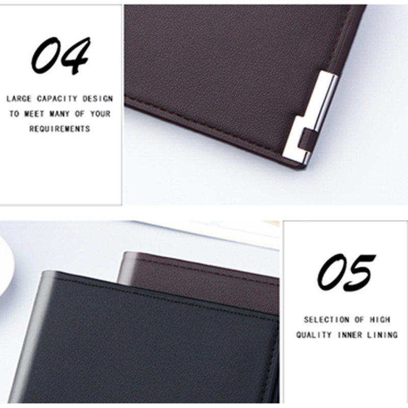 Νέο ανδρικό κοντό πορτοφόλι από μασίφ λεπτό δερμάτινο επαγγελματικό πορτοφόλι Iron Edge Κορεατικό νεανικό ανδρικό οριζόντιο πορτοφόλι 2022 Trend Trend Trend