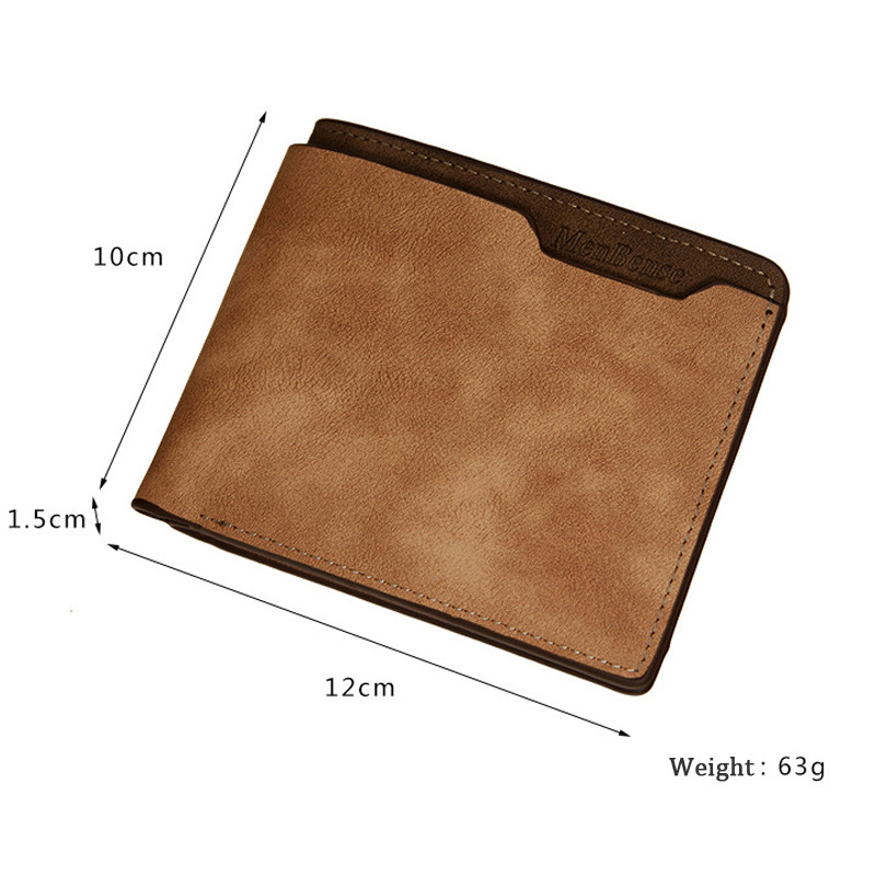 Najnoviji modni mat muški držač kreditne kartice od umjetne kože s više utora, kratki novčanik s spojkom, vintage muška poslovna torbica, torbica za novac