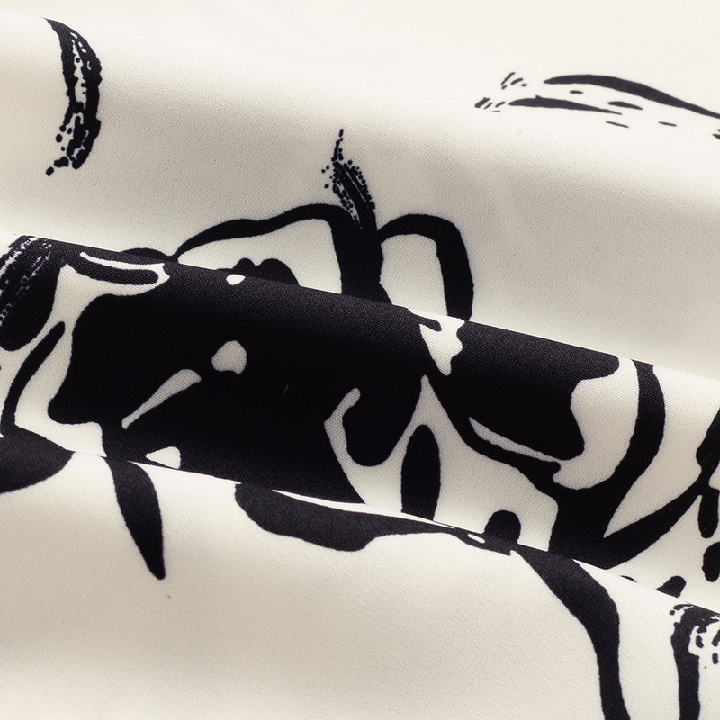 Vīriešu krekls ar baltu rožu apdruku ar īsām piedurknēm ikdienas krekls ar pogu atloks Vintage Street Dragon Print krekls S-5XL