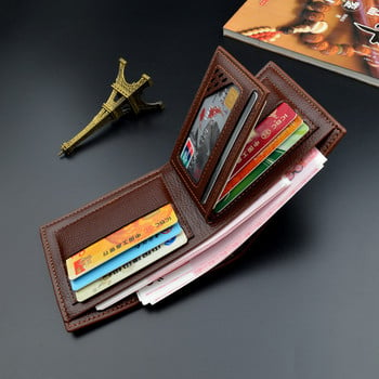 ZOVYVOL Card Holder Мъжки портфейл Премиум продукт Истински портфейли от телешка кожа за мъже Къс черен портфейл Портмоне за монети Джобни портфейли Подаръци