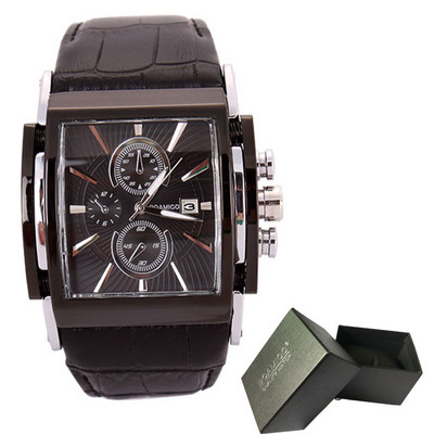 BOAMIGO férfi kvarc órák homlok bőr szíj automatikus randi óra férfi divat alkalmi analóg nagy férfi karórák relogio masculino