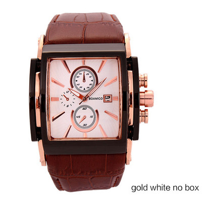 BOAMIGO férfi kvarc órák homlok bőr szíj automatikus randi óra férfi divat alkalmi analóg nagy férfi karórák relogio masculino