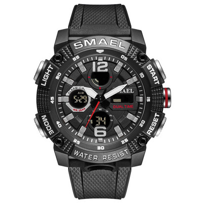 Αθλητικά ρολόγια αδιάβροχα 50M SMAEL Κορυφαία μάρκα πολυτελείας ρολόι ξυπνητήρι για ανδρικό ρολόι Digital 8039 Ανδρικό ρολόι χειρός Military Army