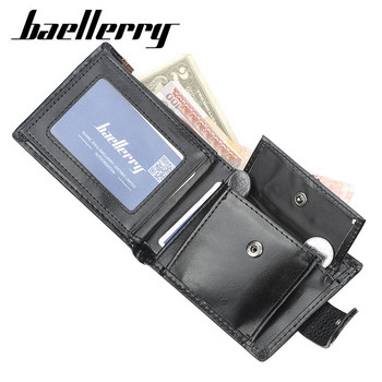Νέα επώνυμη ανδρική τσάντα συμπλέκτη Trifold Wallet Ανδρική τσάντα συνονθύλευμα Δερμάτινα ανδρικά πορτοφόλια Κοντό ανδρικό πορτοφόλι με θήκη για κάρτα με τσέπη νομισμάτων