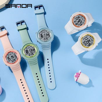 Ψηφιακό ρολόι Sanda Big Dial Πράσινα Led Ηλεκτρονικά Ρολόγια Μόδα Μόδα Ανδρικό Ρολόι Πολυτελές για Γυναικεία Montre Sport Homme 2022