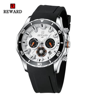 REWARD VIP Ceasuri de design nou pentru bărbați Ceasuri de mână cu quartz de modă Ceas de mână sport, cronograf, rezistent la apă