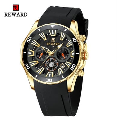 REWARD VIP Ceasuri de design nou pentru bărbați Ceasuri de mână cu quartz de modă Ceas de mână sport, cronograf, rezistent la apă