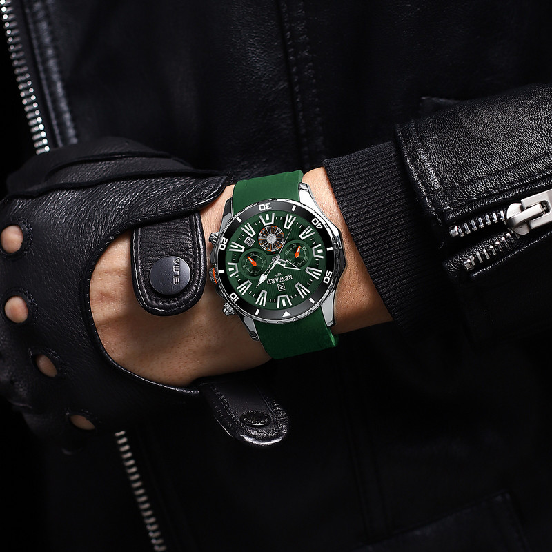 REWARD VIP Ceasuri de design nou pentru bărbați Ceasuri de mână cu quartz de modă Ceas de mână sport, cronograf, rezistent la apă