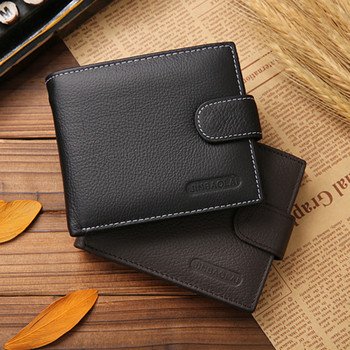 Кожени мъжки портфейли JINBAOLAI, плътна проба, чанта с цип, човешка карта, поръчка на известна марка, качествен мъжки портфейл на едро