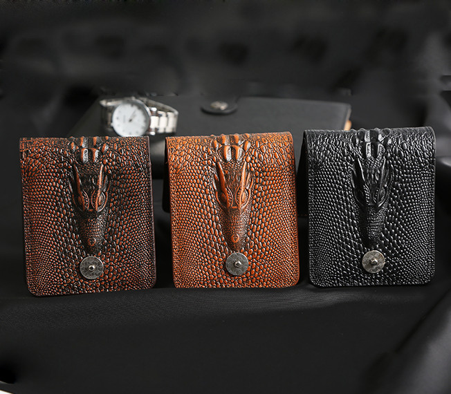 2022. gada grezns ādas maks Vintage vīriešu īsi, plāni vīriešu maki naudas saspraude Kredītkarte dolārs Govs ādas maks Vīriešu karšu somiņa