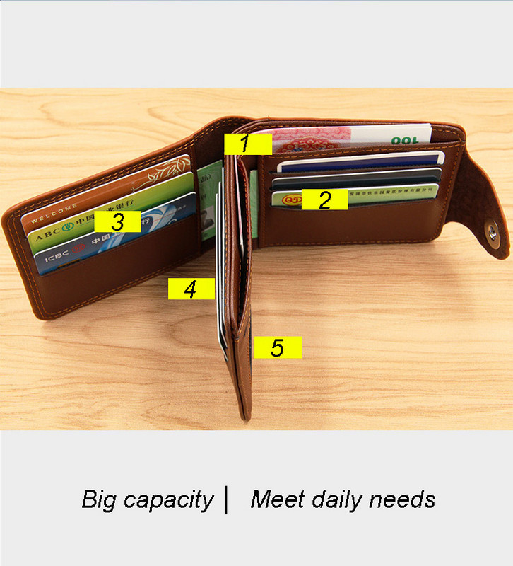 2022. gada grezns ādas maks Vintage vīriešu īsi, plāni vīriešu maki naudas saspraude Kredītkarte dolārs Govs ādas maks Vīriešu karšu somiņa