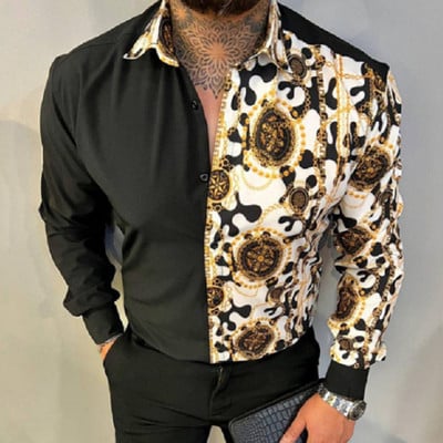 2023 Topuri cu mânecă lungă, primăvară, vară, pentru bărbați, tricou cu guler, îmbrăcăminte de stradă, culoare contrastantă, cămăși polo subțiri