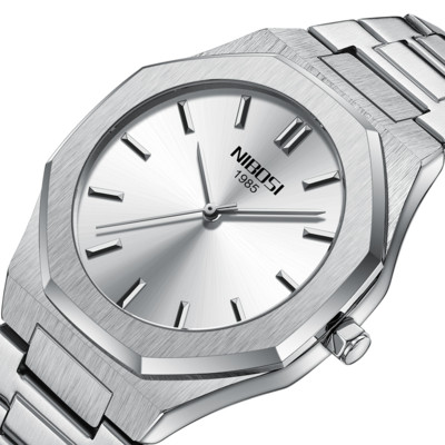 NIBOSI 2023 Luksusa zīmola vīriešu kvarca pulkstenis vīriešiem biznesa vienkāršie pulksteņi Gaismas militārs ūdensnecaurlaidīgs pulkstenis Relogio Masculino