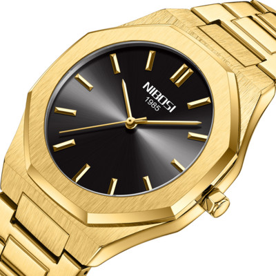 NIBOSI 2023 Luksusa zīmola vīriešu kvarca pulkstenis vīriešiem biznesa vienkāršie pulksteņi Gaismas militārs ūdensnecaurlaidīgs pulkstenis Relogio Masculino