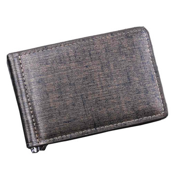 Fashion Men Bifold Business Δερμάτινο πορτοφόλι ID Πορτοφόλι Θήκη Πιστωτικής Κάρτας Τσέπες Τσάντα με μετρητά