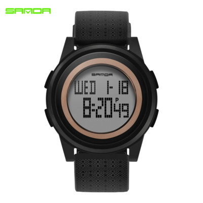 SANDA zīmola grezns 9 mm īpaši plāns sporta pulkstenis vīriešiem elektroniski LED digitālie rokas pulksteņi vīriešiem vīriešu pulkstenis Relogio Masculino
