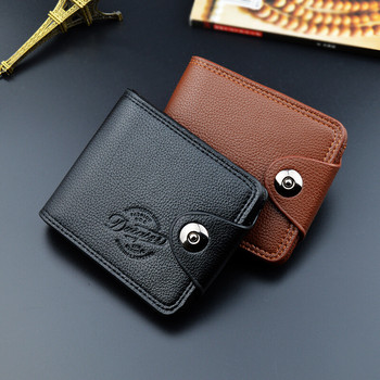 Νέα δερμάτινα ανδρικά πορτοφόλια Τσέπη με φερμουάρ Vintage τσάντα κοντό τσάντα χρημάτων Ανδρικό πορτοφόλι Κάτοχος πιστωτικής κάρτας Ανδρικό πορτοφόλι Clutch