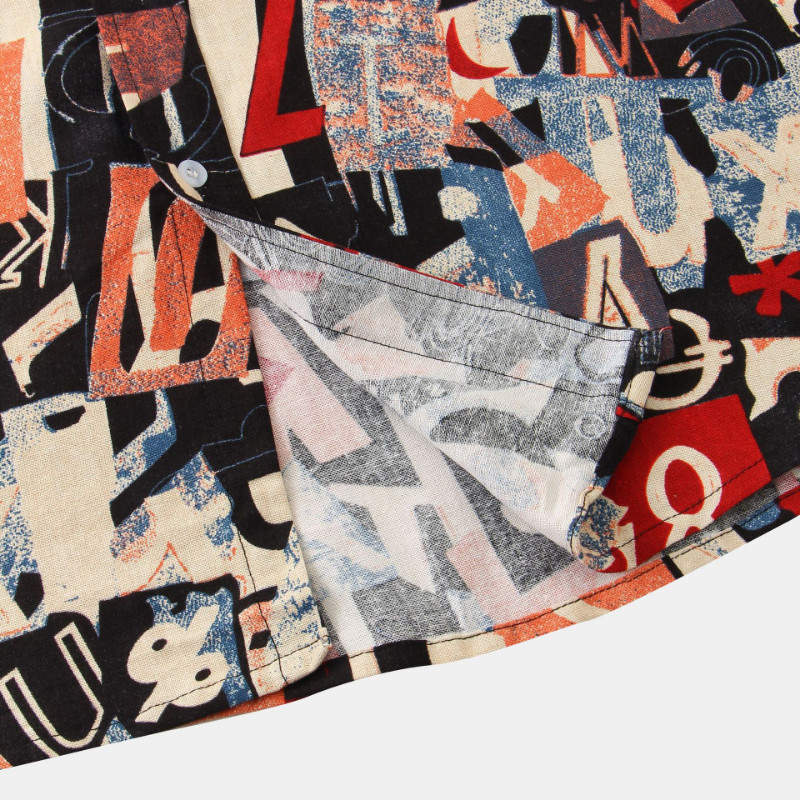 Camisas Para Hombre 2022. Nova muška košulja kratkih rukava s cvjetnim motivima Modna široka muška košulja europske veličine Muška odjeća