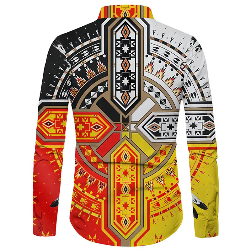 2022. gada rudens krekli vīriešiem Lielizmēra ikdienas krekls Modes krustveida apdruka ar garām piedurknēm pogas Topi Vīriešu apģērbi Ikdienas jaka Jaunums