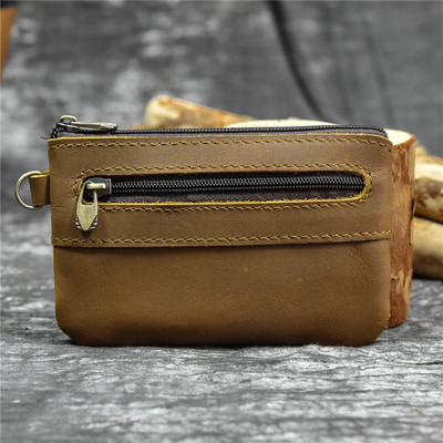 Newsbirds nahast lühike rahakott müntide jaoks meeste naiste mündikott kaardihoidja rahakott meessoost väike nahast rahakott