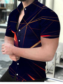 Vyriški marškiniai trumpomis rankovėmis spausdinti Gatvės drabužiai T marškinėliai Vyriški drabužiai Viršutiniai vasariniai patogūs kvėpuojantys paplūdimio stiliaus madingi vyriški marškiniai