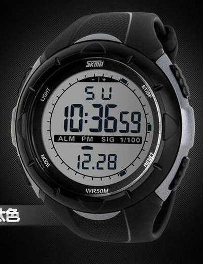 Skmei Brand Vīriešu LED digitālais militārais pulkstenis, 50 M niršanas peldkleita, sporta pulksteņi, modes āra rokas pulksteņi