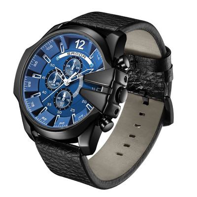 SANDA Top zīmolu vīriešu pulksteņi Luksusa vīriešu pulkstenis Modes ādas kvarca rokas pulkstenis vīriešiem Dāvanas Relogio Masculino 2023 P5011