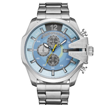 Labākais luksusa zīmols Cagarny vīriešu pulkstenis melns zelta nerūsējošā tērauda vīriešu biznesa kvarca rokas pulksteņi vīrietis pulkstenis militārais relogio jauns