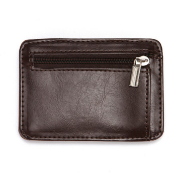 Νέο κοντό πορτοφόλι για άνδρες 2022 Money Clip Zipper Λεπτό δερμάτινο πορτοφόλι Θήκες πιστωτικών καρτών PU Δερμάτινη αδιάβροχη θήκη