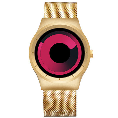 UTHAI BK41 Time and Space új koncepciójú férfi örvénylapos óra diáksport vízálló kvarcóra