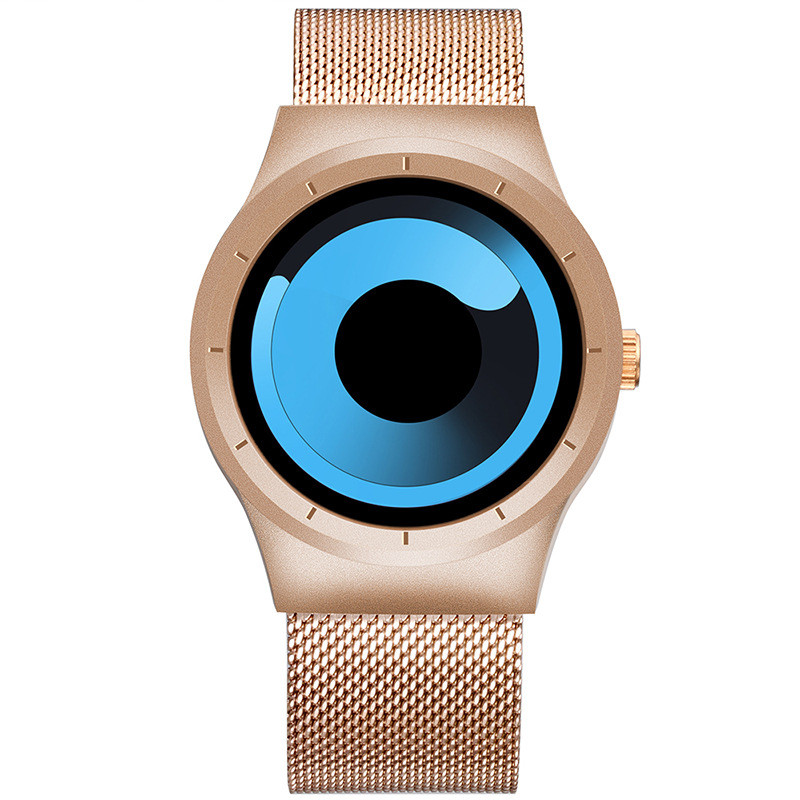 UTHAI BK41 Time and Space új koncepciójú férfi örvénylapos óra diáksport vízálló kvarcóra