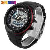 Ανδρικά ρολόγια SKMEI Fashion Sports Watch 1016 Dual Display Wristwatches 50M Αδιάβροχο ανδρικό ρολόι Relogio Masculino