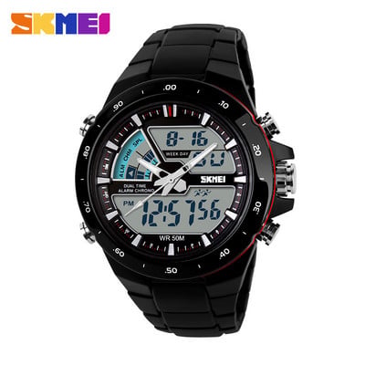 Ανδρικά ρολόγια SKMEI Fashion Sports Watch 1016 Dual Display Wristwatches 50M Αδιάβροχο ανδρικό ρολόι Relogio Masculino