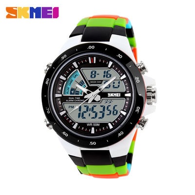 Ανδρικά ρολόγια SKMEI Fashion Sports Watch 1016 Dual Display Wristwatches 50M Αδιάβροχο ανδρικό ρολόι Relogio Masculino