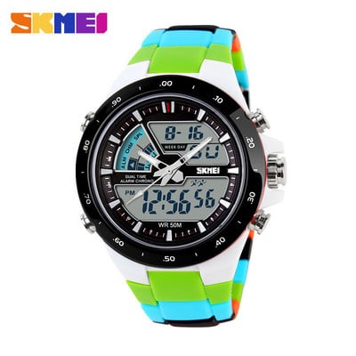 Ανδρικά ρολόγια SKMEI Fashion Sports Watch 1016 Dual Display Wristwatches 50M Αδιάβροχο ανδρικό ρολόι Relogio Masculino