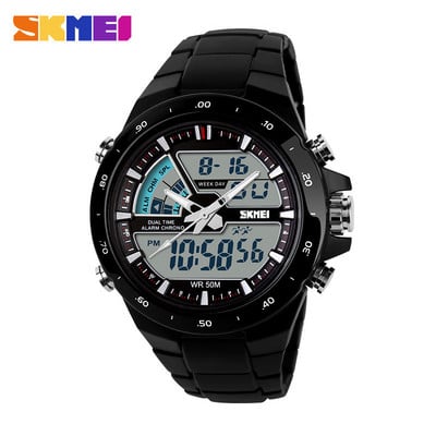 Ανδρικά ρολόγια SKMEI Fashion Sports Watch 1016 Dual Display Wristwatches 50M Αδιάβροχο ανδρικό ρολόι Relogio Masculino