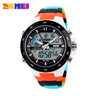 Ανδρικά ρολόγια SKMEI Fashion Sports Watch 1016 Dual Display Wristwatches 50M Αδιάβροχο ανδρικό ρολόι Relogio Masculino