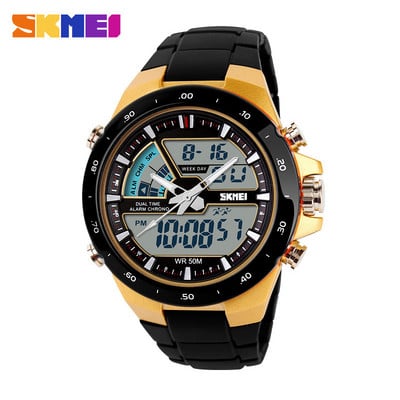 Ανδρικά ρολόγια SKMEI Fashion Sports Watch 1016 Dual Display Wristwatches 50M Αδιάβροχο ανδρικό ρολόι Relogio Masculino