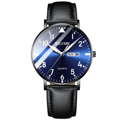 2022 Νέα Ανδρικά Ρολόγια Κορυφαίας Επωνυμίας Ανδρικό Ρολόι Δερμάτινο Αδιάβροχο Εβδομάδα Επαγγελματικά Ανδρικά Ρολόγια Ρολόγια Ρολόγια Χεριού Relogio Masculino