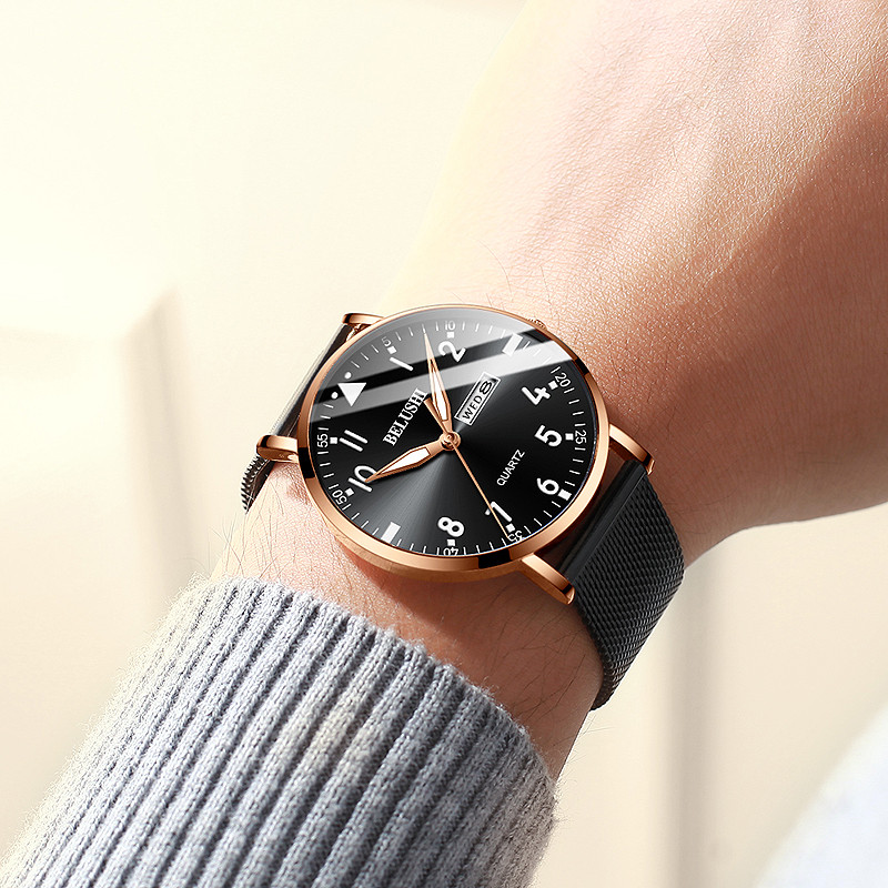 2022 Νέα Ανδρικά Ρολόγια Κορυφαίας Επωνυμίας Ανδρικό Ρολόι Δερμάτινο Αδιάβροχο Εβδομάδα Επαγγελματικά Ανδρικά Ρολόγια Ρολόγια Ρολόγια Χεριού Relogio Masculino