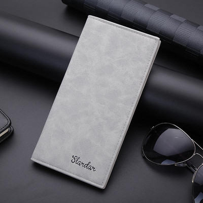 Peňaženky pre mužov krátke dlhé tenké tenké pre chlapcov pánska kabelka, slávna billetera pánska kožená kabelka, držiak na karty, porte feuille homme