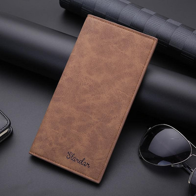 Peňaženky pre mužov krátke dlhé tenké tenké pre chlapcov pánska kabelka, slávna billetera pánska kožená kabelka, držiak na karty, porte feuille homme