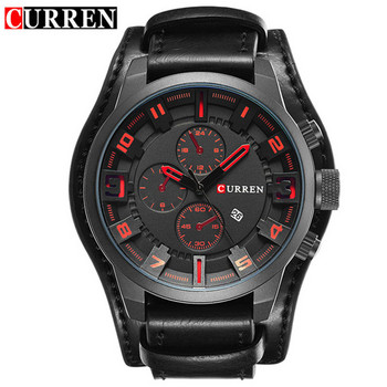 relogio masculino CURREN Ανδρικό ρολόι Military Quartz Ανδρικά ρολόγια Κορυφαία μάρκα Πολυτελές δερμάτινο αθλητικό ρολόι χειρός Date Clock 8225