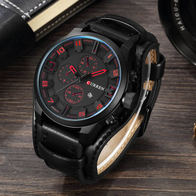 relogio masculino CURREN Ανδρικό ρολόι Military Quartz Ανδρικά ρολόγια Κορυφαία μάρκα Πολυτελές δερμάτινο αθλητικό ρολόι χειρός Date Clock 8225
