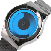 Radoši vīriešu pulksteņi Future Graphic Sense Swirl Maelstrom Face Kvarca Pulkstenis Nerūsējošā tērauda sieviešu vīrieša pāra rokas pulksteņi