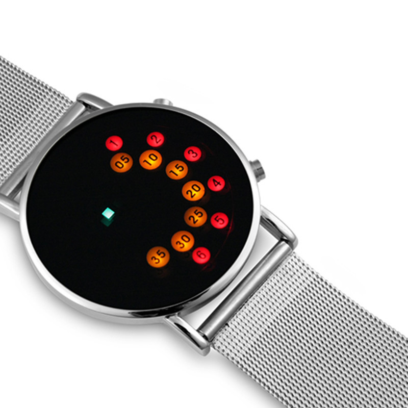 LED Fashion Cool Digital Watch Ceasuri pentru bărbați Ceasuri binare cu plasă de lux Ceas digital pentru bărbați Montre Homme Masculino Relojes